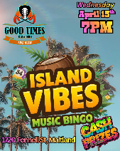 Island Vibes Music Bingo (Win Cash Prizes)